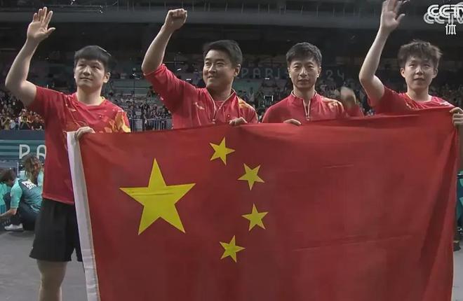 中国男团3-0瑞典男团摘得金牌！2024年巴黎奥运会乒乓冠军(图1)