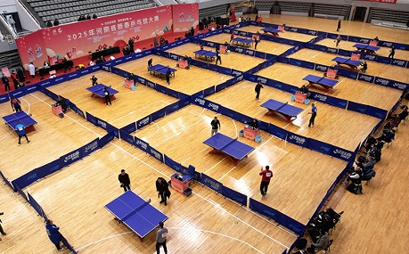 河南省新春乒乓球大赛在洛开赛(图1)