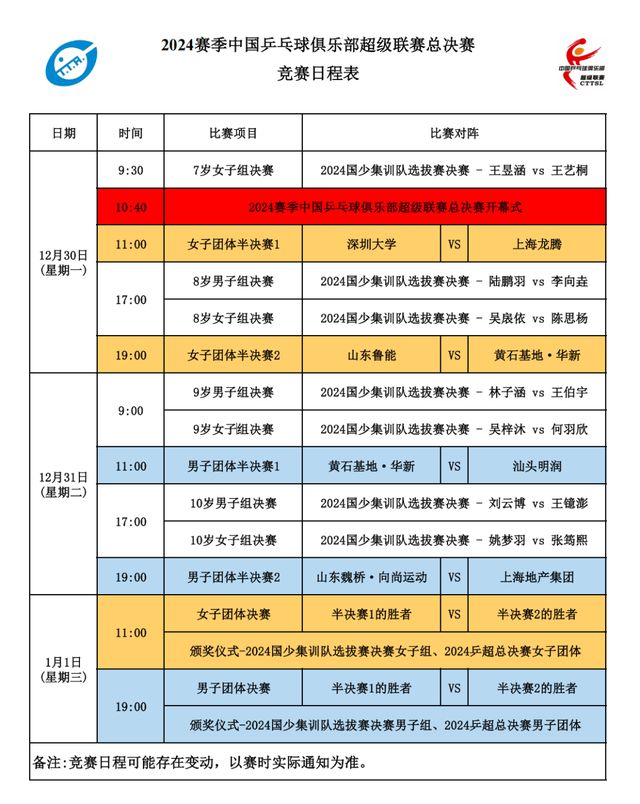23日中午12点开票！2024乒超联赛总决赛开赛在即(图3)