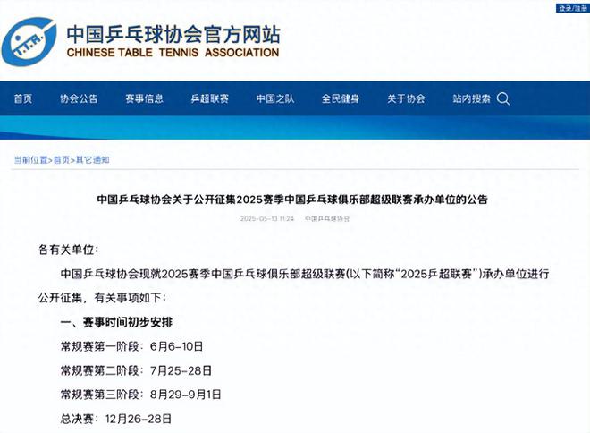 2025乒超联赛改制王励勤重塑国内赛事25天后樊振东马龙重返赛场(图1)